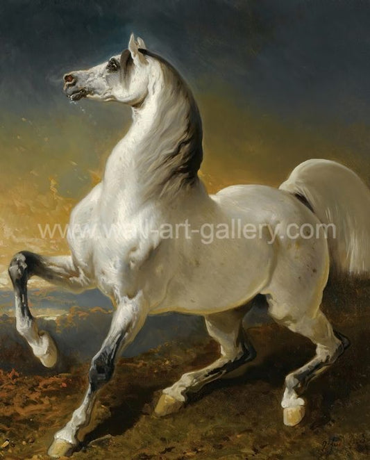 horse painting by alfred de dreux