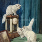 cats painting by arthur heyer