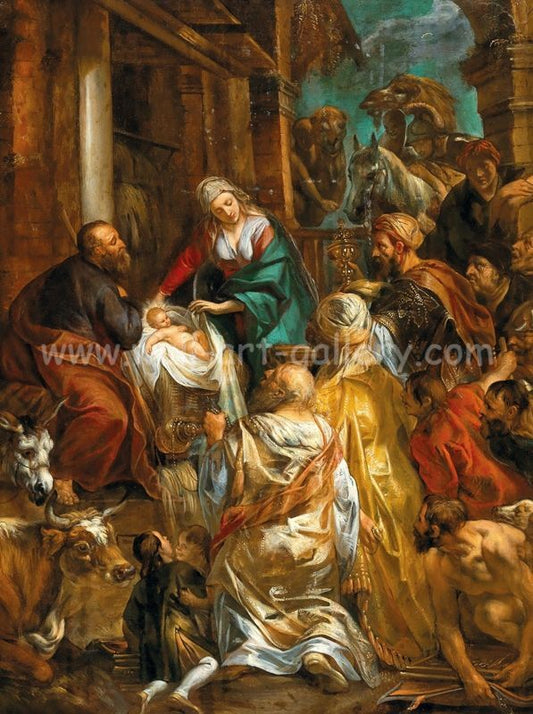 christian paintings [the adoration of the magi]