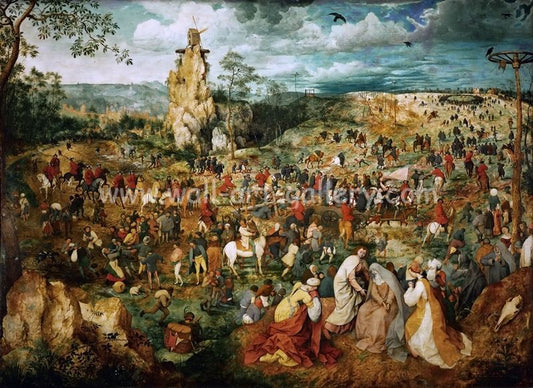 christian artworks - the procession to calvary