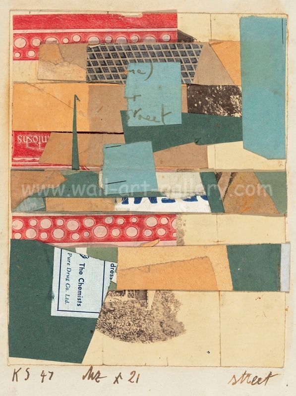abstract art paintings by kurt schwitters