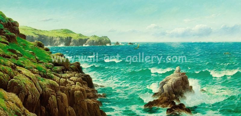 sea scape painting