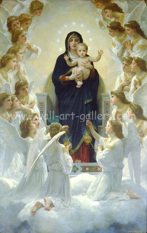 christian painting - mary and the child